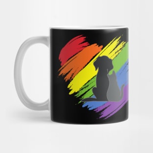 Rainbow Flag Human Rights Womens & Gay Rights LGBTQ+ Pride Mug